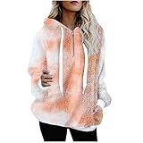 NONGFUSHANQUAN Strickjacken Damen Teddy Fleecejacke Plüschjacke Kunstpelz Jacke Kapuzenjacke Strickjacke Faux Fur Pelzmantel Reißverschluss Fleece Mantel mit Kapuze Winterjack