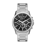 Armani Exchange Men's Analog Quartz Uhr mit Stainless Steel Armband AX1720