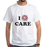 CafePress - I Donut Care - T-Shirt aus 100% Baumwolle Gr. M, weiß