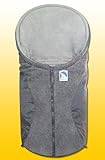 Heitmann Eisbärchen Fußsack Babyschale, Design:hellgrau/grau HG