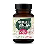 NATURAL VITAMINS® Mariendistel Artischocke Löwenzahn Komplex 120 Kapseln I Hochdosiert mit 80% Silymarin I Vegan, Laborgeprüft, in Deutschland p