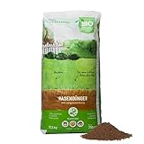 Plantura Bio-Rasendünger mit 3 Monate Langzeit-Wirkung, 10,5 kg, ideal im Frühjahr und Sommer, Dünger gegen Moos, staubarmes Granulat, unbedenklich für H