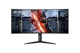 LG 38GN95B-B 37 Zoll Nano IPS 1ms QHD (3840 x 1600) Curved Ultragear Gaming Monitor mit 144Hz (175Hz Übertaktung) Bildwiederholrate, DisplayHDR 600, NVIDIA G-Sync Kompatibilität, schw