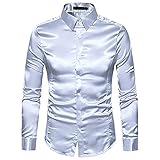 Hemd Herren Regular Fit I Premium Herren Hemd Langarm Regular Fit I Business-Hemd mit Kent-Kragen aus 100% Baumwolle I Hochwertige Herren-Bekleidung für Hochzeit Party Nachtclub Hemd Mode G