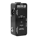 Robustes DI Box Gitarreneffekt Bass Effekt Pedal für Gitarrenanfänger zum Üb