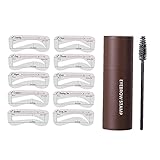 NiceJoy Augenbrauen Stempel wasserdicht Wiederverwendbare Augenbraue Definition Augenbraue Pulverstempel Make-up-Tool Erzeugt Natürliche Schatten-Schatten-Stick für Make-up-anfäng