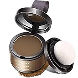 Haaransatz Schattenpulver Haar Concealer modifizierte Puder Haarverdichtung Stirn Füllung Puder Haaransatz Schatten Make-up Haarmaske sofort Wurzel Abdeckung für Frauen und Männer 4g (leichter Kaffee)