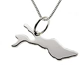 50cm Halskette + Bodensee Anhänger in massiv 925 Silb