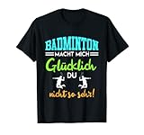 Lustiger Badminton Spruch Federball Badmintonspieler T-S