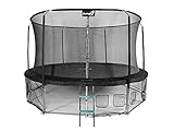 Trampolin 435 cm (14 FT) Maxy-Komfort, sichere Struktur, inneres Netz, sichere, Starke Struktur, Starke Federn, für Kinder, für Erwachsene, Spaß im Freien, perfekt für einen großen Garten (Schwarz)