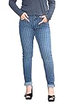 Buena Vista Damen Jeans Tummyless Stretch Denim Striped (XL)