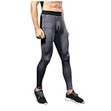 Chejarity Kompressionshose Herren Sport Leggings Laufhosen für Männer Leicht Fitness Thermounterwäsche Strumpfhosen Schnelltrocknende Kompressions-Legging