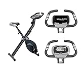 Heimtrainer,xbike Faltbares Fitnessfahrrad mit Trainingscomputer und Handpulssensoren, Klappbar Waldensports Magnetischen Widerstand & Tablet Ständer Fitness Hometrainer 8 W