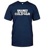 Call of Duty Black Ops Cold War T-Shirt COD MW Top Tee (Large, Navy Blue)