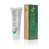 sträight NATURAL ALOE VERA toothpaste | 75 ml Zahncreme mit hohem Fluoridgehalt, beruhigendem Allantoin | Natürlicher Zahnschutz, besonders geeignet bei Alignern /