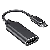 USB C HDMI Adapter Unterstützt 4K Typ C HDMI Adapter [Kompatibel mit Thunderbolt 3 Ports] USB C zu HDMI für MacBook Pro, Samsung Note 9 / S9 / Note 8 / S8, Huawei Mate 20 und mehr - Schw