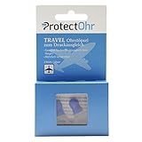 ProtectOhr - Ohrstöpsel Travel, Packung mit 2 Ohrenstöpseln, aus extra weichem Silikon, zum Druckausgleich beim Fliegen, mehrfach verwendbar, inklusive Aufbewahrungsbox, B