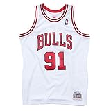 Mitchell & Ness - Chicago Bulls Dennis Rodman - Trikot Swingman Jersey weiss - NBA Basketball (XL)