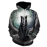 XDJSD Herren Pullover Herren Hoodie Große Größe Sweatshirt Mode Paar Print Kapuzenpullover Lässig Große Größe Top Süß