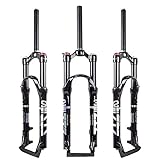 ZTZ Mountain Vordergabel 26' 27,5' 29' Doppel-Luftkammergabel Fahrrad Stoßdämpfer Frontgabel Luftgabel, Black Inner Tube, 29
