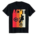 Kinder 8. Geburtstag Geschenk Jungs Kinder Vintage BMX Fahrer Fan T-S