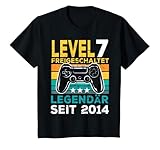 Kinder Level 7 Jahre Geburtstagsshirt Junge Gamer 2014 Geburtstag T-S