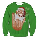 KXZD Weihnachten Pullover Damen Weihnachtspullover Klassisch Rentier Muster Langarm Pullover Christmas Reindeer Teenager Mädchen Weihnachtspulli Strickpullover Festival Casual Sweater Sw