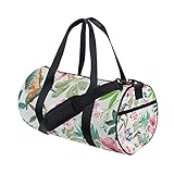 MALPLENA Reisetasche für Damen, Motiv: Blumen und Kolib