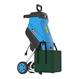 Güde 94372 Gartenhäcksler GH 2501 (Wartungsarm, Selbsteinzug, 45Liter Fangsack, Transporträder, 2500 W Motorleistung)