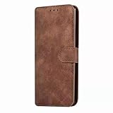 Sunrive Hülle Für Wiko Pulp 3G, Magnetisch Schaltfläche Ledertasche Schutzhülle Etui Leder Case Cover Handyhülle Tasche Schalen Lederhülle MEHRWEG(W8 Brown)