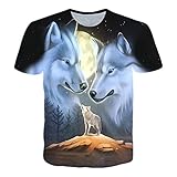 Unisex T-Shirt 3D Drucken Sommer Beiläufige Grafik Kurzen Ärmeln XS