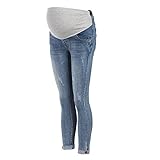 Damen Umstandsmode Umstandsjeans Straight Schwangerschaftshose Umstandsleggings Festival Maternity Jeans Fashion Schwangere Umstandshose Mit Stretch Bauchband Hose Slim Fit U