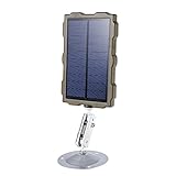 scosao Wildtierkamera Sonnenkollektor Jagdkamera Solarpanel DC 6V/1700mah Wasserdicht Solarladegeräte Outdoor Tragbares Wiederaufladbarer Solar Power Bank für Wildk