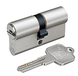 BASI | V55 Profil-Doppelzylinder 40/55 mm | Not- und Gefahrenfunktion | Zylinderschloss | 5 Wendeschlüssel & Codekarte | Bohrmuldenschlüssel | Pickingschutz & Anbohrschutz | Verschiedenschließ