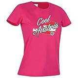 Damen Lady T-Shirt - Österreich - Cool Austria (Pink, XL)