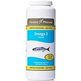 FITNESS PHARMA Fischöl Kapseln I Omega 3 Kapseln 360 Stück à 500 mg aus Fischöl, EPA und DHA | unterstützt die Herzfunktion | Nahrungsergänzungsmittel für Erwachsene I Laktosefrei und g