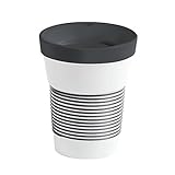 KAHLA Coffee to Go Becher 0,35 l mit Deckel, Porzellan, Magie Grip anthrazit, 13