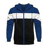 NNGOTD Pullover Herren v Ausschnitt Herren Tshirt Sweatshirt Herren XXL Herren Sweatshirt mit Kapuze und Totenkopf Mantel Herren schw