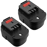 GOOALITY 2 Stück 12V 3,5Ah NiMH Ersatzakku für Black and Decker A12 HPB12 A12E A12-XJ A12EX FSB12 FS120B FS120BX A1712 B-8315 BD-1204L BD1204L BPT1047