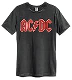 Amplified AC/DC Power Up Logo (Charcoal) T-Shirt Bekleidung Gr. S, g