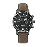 Wenger Herren Urban Metropolitan Chronograph - Swiss Made Analog Quarz Edelstahluhr 01.1743.112