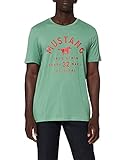 MUSTANG Herren Alex C Print T-Shirt, Grasgrün 6398, XXL