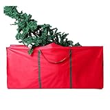 Multifunktionale Aufbewahrungstasche für Weihnachtsbaum & Dekoration Rote Große Aufbewahrungstasche für Den Weihnachtsbaum Strapazierfähige Griffe und Schlanker Doppelreißverschluss Reißfestes Ox