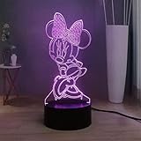 Jungen-Nachtlichter für Schlafzimmer, hübscher Minnie-Maus-Lichtschirm mit Fernbedienung und Smart-Touch, Geschenke für Jungen und Mädchen, Alter 2, 3, 4, 5, 6, 7, 8 Jahre alte Jungen Geschenk