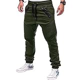 Herren Slim Fit Hose Freizeithose Joggers Streetwear Sporthose Fitness Freizeit Hose Trainingshose Jogginghose Baumwolle Sporthose Fitness Slim Fit Hose Freizeithose Kordelzug Joggers Streetw