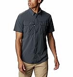 Columbia Herren Newton Ridge Kurzarmhemd, Dunkelgrau (Shark), XXL, 1930601