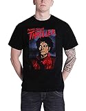 Rockoff Trade Herren Michael Jackson Thriller Pose T-Shirt, Schwarz (Black Black), X-Larg