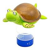 HHFZH Schwimmbad wasserreiniger und Dosiergerät, Schildkröte Schwimmender Pool-Chlorspender Automatischer schwimmender Wasser-Chlortabletten-Spender Schwimmender D