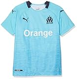 PUMA Kinder Olympique de Marseille Third Original SS Trikot, NRGY Turquoise/Peacoat, 176