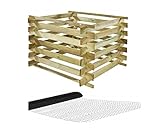 Komposter Gartenkomposter Holzkomposter Kompostbehälter Imprägniert Biomüll 600L